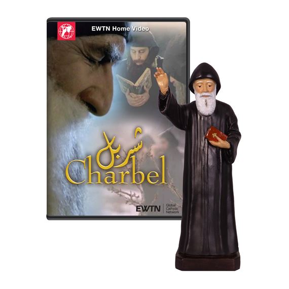 ST. CHARBEL MAKHLUF STATUE & FREE DVD