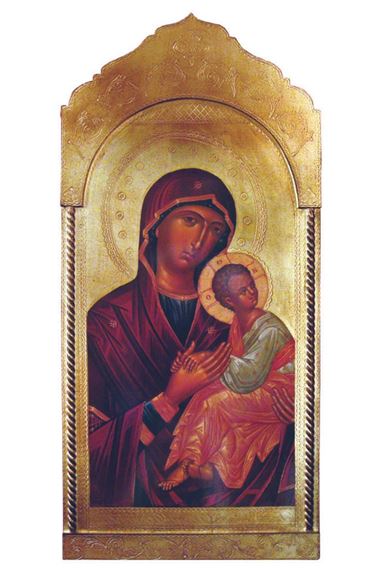 MADONNA & CHILD FLORENTINE PLAQUE (21" x 45")