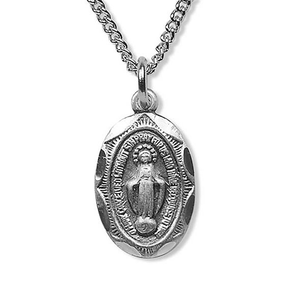 SMALL MIRACULOUS MEDAL - STERLING SILVER