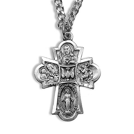 STERLING SILVER 4-WAY MEDAL - LADY'S