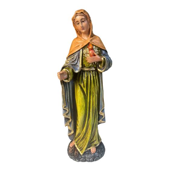 FLAME OF LOVE OF THE IMMACULATE HEART OF MARY STATUE - 8 1/4"