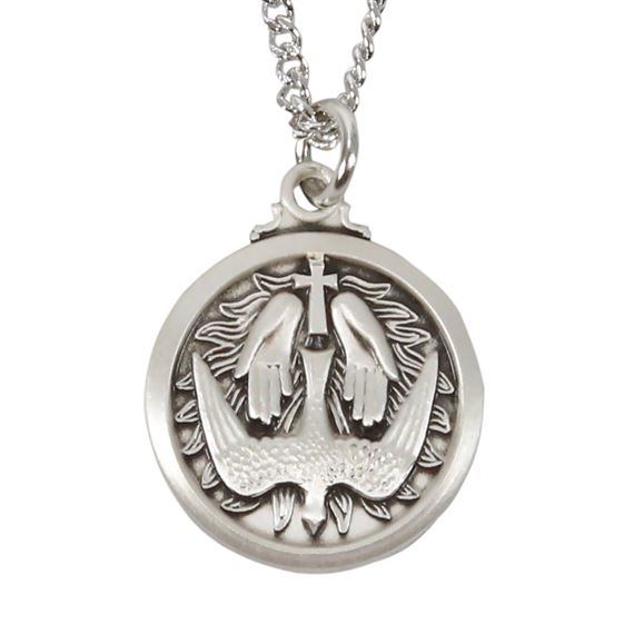 HOLY SPIRIT MEDAL - STERLING SILVER