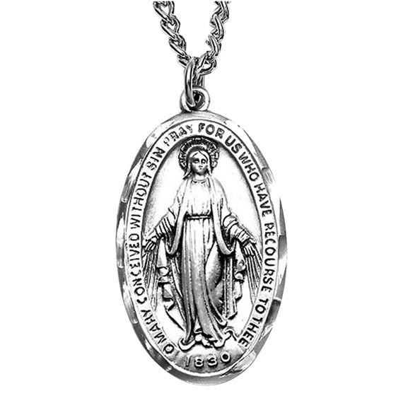 OVAL MIRACULOUS MEDAL (LARGE)