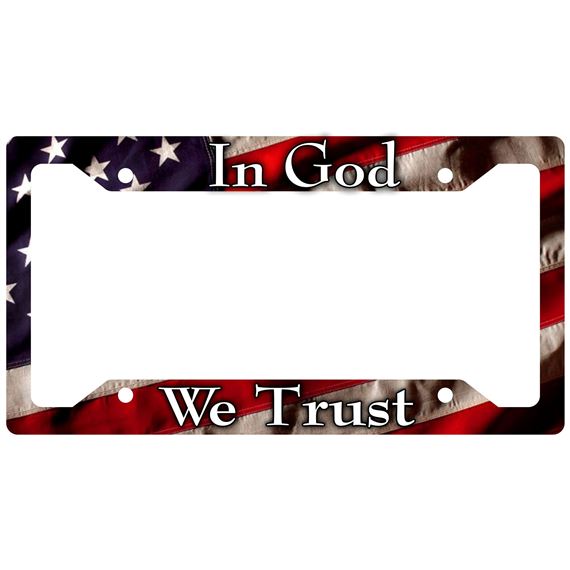 IN GOD WE TRUST - LICENSE PLATE FRAME