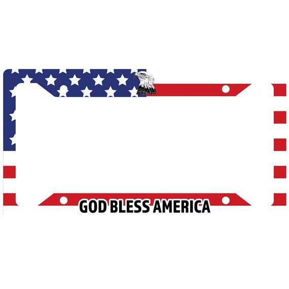 GOD BLESS AMERICA - LICENSE PLATE FRAME