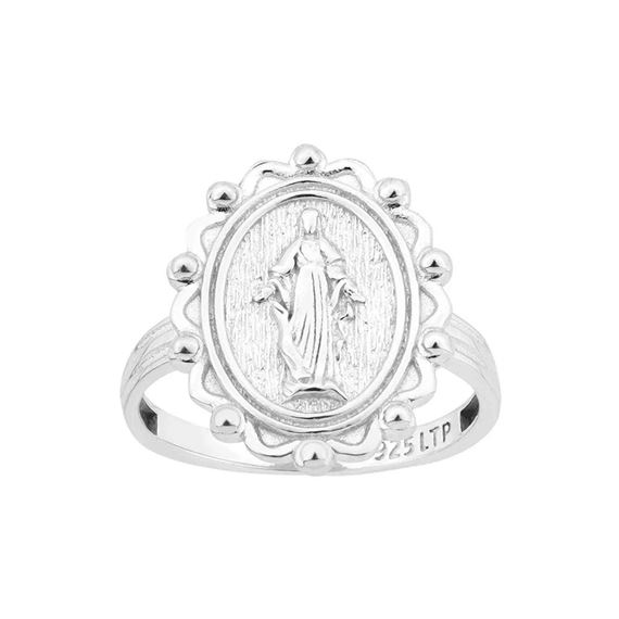 STERLING SILVER MIRACULOUS MEDAL RING