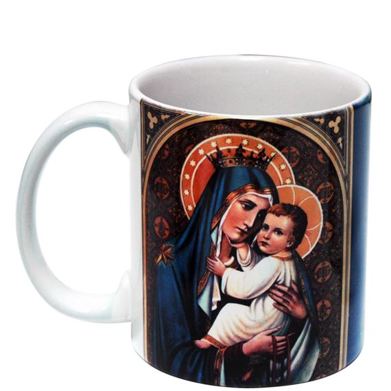 OUR LADY OF MOUNT CARMEL WITH PRAYER MUG - 11 OZ