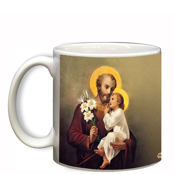 ST. JOSEPH WITH PRAYER MUG - 11 OZ