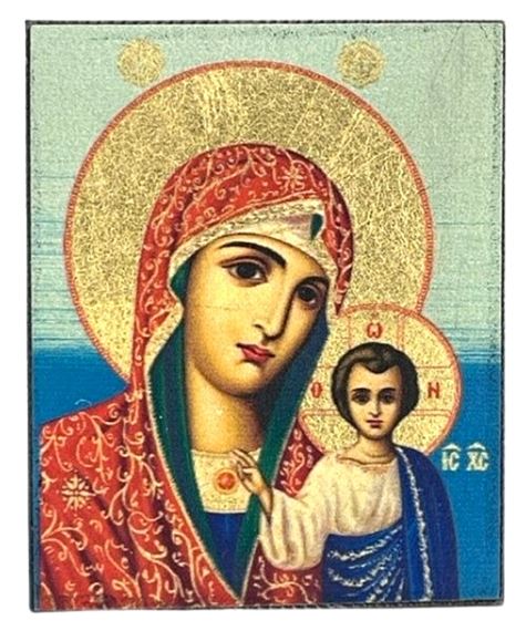 VIRGIN MARY OF JERUSALEM - ICON MAGNET