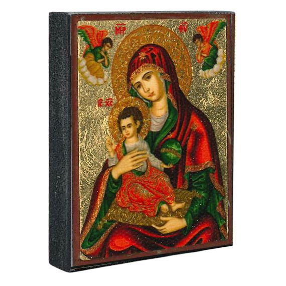 VIRGIN MARY HOLDING CHILD - SMALL ICON MAGNET