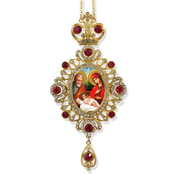 NATIVITY JEWELED ICON ORNAMENT