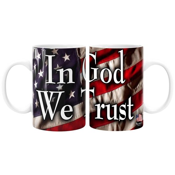 IN GOD WE TRUST MUG - 15 OZ