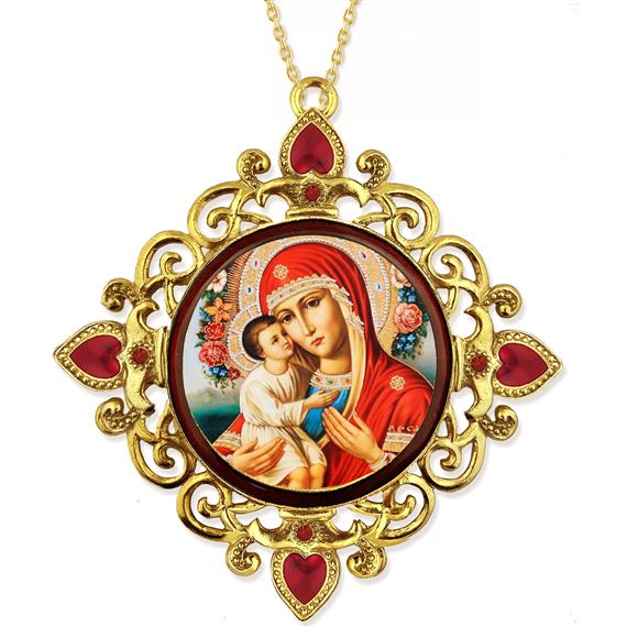 MADONNA & CHILD JEWELED ORNAMENT