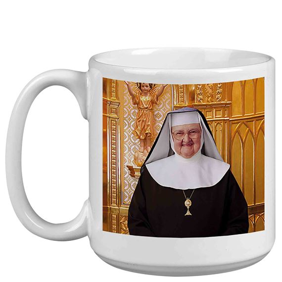 MOTHER ANGELICA SUPER SIZE MUG - WHITE - 20 OZ