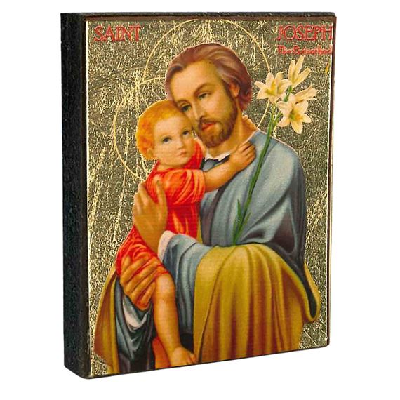 ST. JOSEPH AND CHILD JESUS - SMALL ICON MAGNET