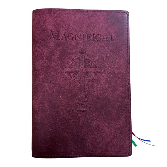MAGNIFICAT LEATHER COVER (BY FATHER PASCHAL MARY OF MFVA) - BORDEAUX