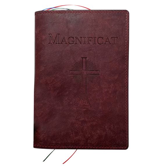 MAGNIFICAT LEATHER COVER (BY FATHER PASCHAL MARY OF MFVA) - BORDEAUX