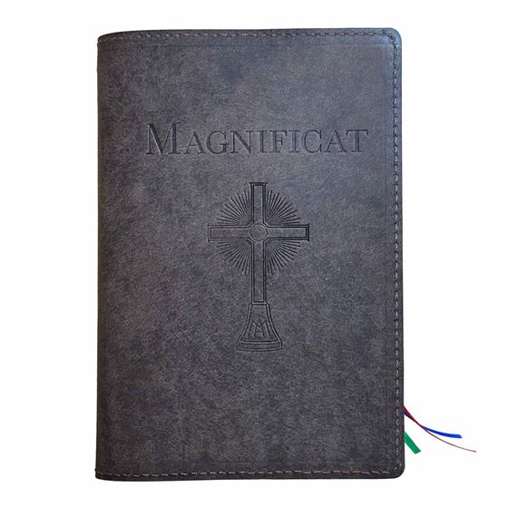 MAGNIFICAT LEATHER COVER (BY FATHER PASCHAL MARY OF MFVA) - BLACK