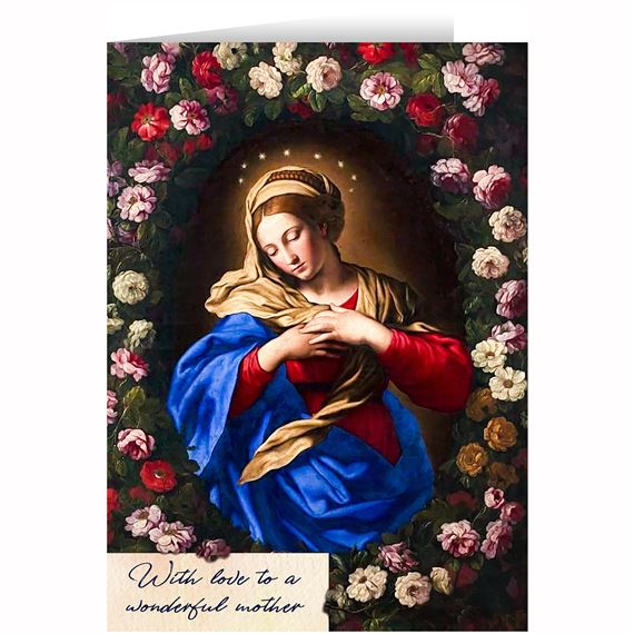 WITH LOVE TO A WONDERFUL MOTHER - GREETING CARD