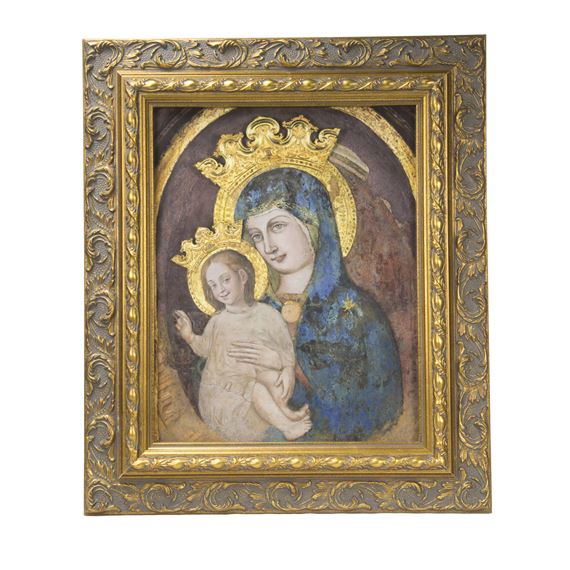 MADONNA OF THE COLUMN MATER ECCLESIAE RESTORED - 11 1/2" x 13 1/2"