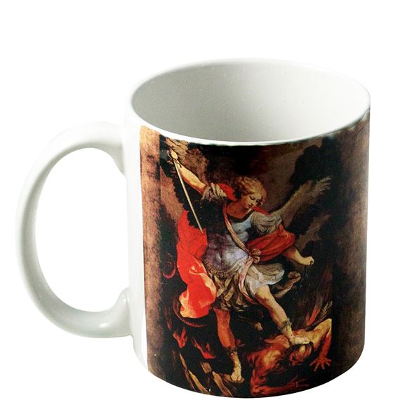 ST. MICHAEL THE ARCHANGEL WITH PRAYER MUG - 11 OZ