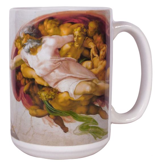 CREATION OF ADAM MUG - 15 OZ