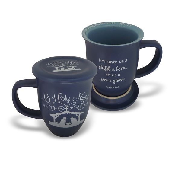 O HOLY NIGHT MUG AND COASTER SET