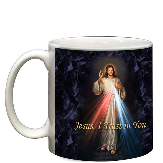 DIVINE MERCY WITH PRAYER MUG - 11 OZ
