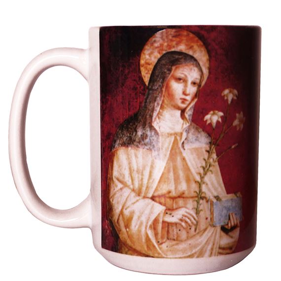 ST CLARE OF ASSISI MUG - 15 OZ