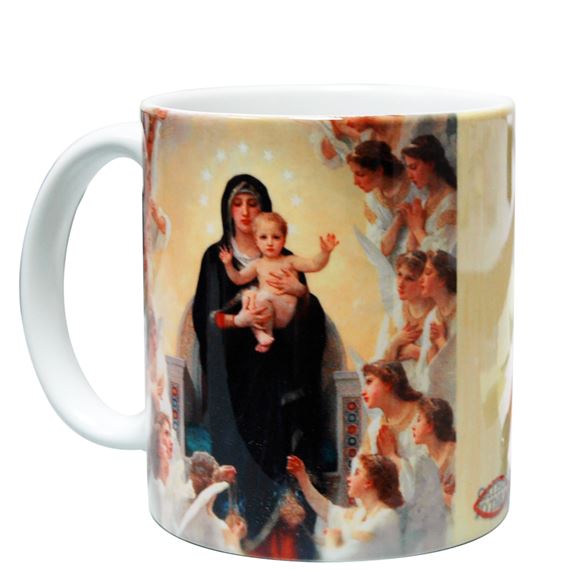 QUEEN OF ANGELS MUG (HAIL HOLY QUEEN) - 11 OZ
