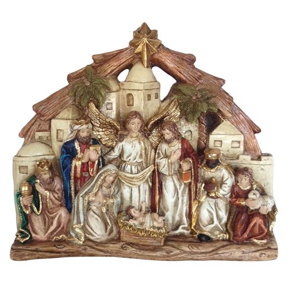 BETHLEHEM NATIVITY PLAQUE - 9 1/4"