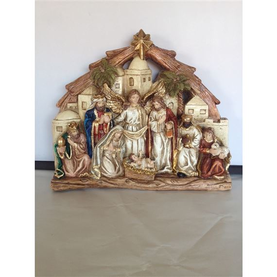 BETHLEHEM NATIVITY PLAQUE - 9 1/4"