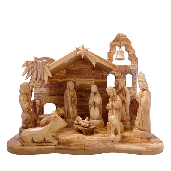 OLIVE WOOD NATIVITY SET