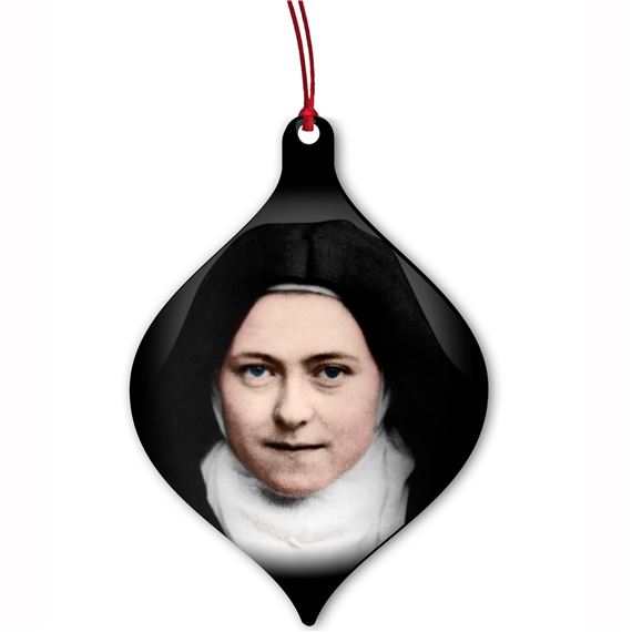 ST THERESE WOOD ORNAMENT