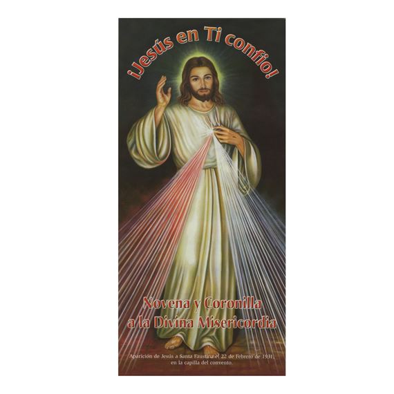DIVINE MERCY NOVENA IN SPANISH LAMINATED PAMPHLET