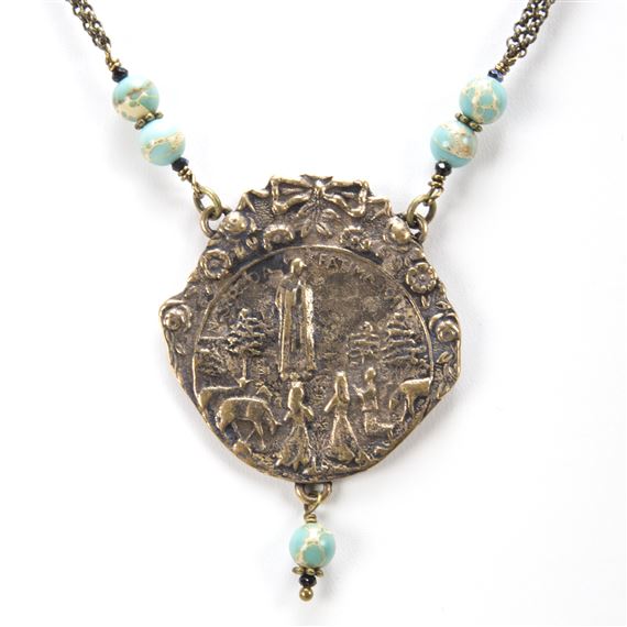 FATIMA MAGNESITE TURQUOISE NECKLACE