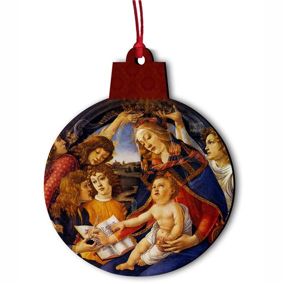 MADONNA OF THE MAGNIFICAT WOOD ORNAMENT
