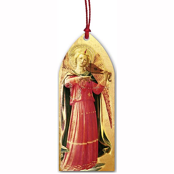 FRA ANGELICO ANGEL WITH VIOLIN WOOD ORNAMENT