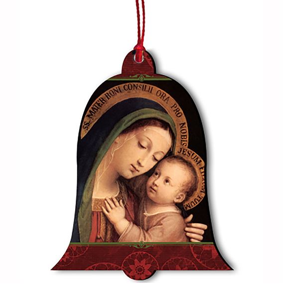 OUR LADY OF GOOD COUNSEL WOOD ORNAMENT