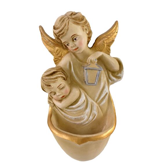 GUARDIAN ANGEL WITH BABY - HOLY WATER FONT