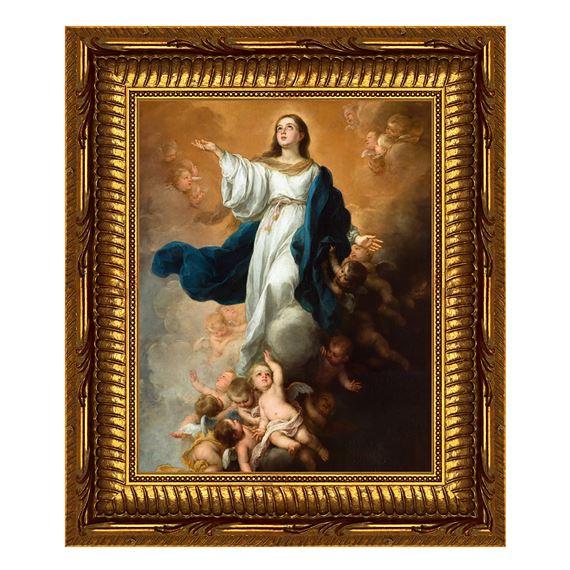 THE ASSUMPTION OF THE VIRGIN - MURILLO - 11 1/4" x 13 1/4"