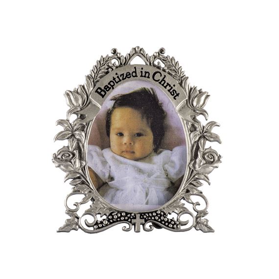 BAPTIZED IN CHRIST - OVAL PICTURE FRAME