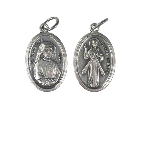 DIVINE MERCY / ST. FAUSTINA MEDALS - PACK OF 25