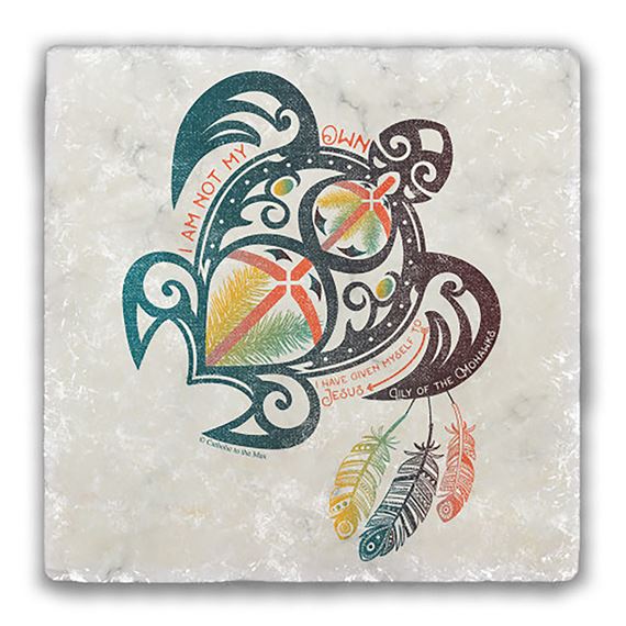 ST. KATERI QUOTE TURTLE - COASTER