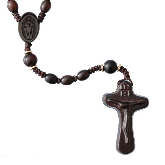 ELEGANT JUJUBE WOOD ROSARY