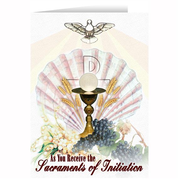 SACRAMENTS OF INITATION CARD