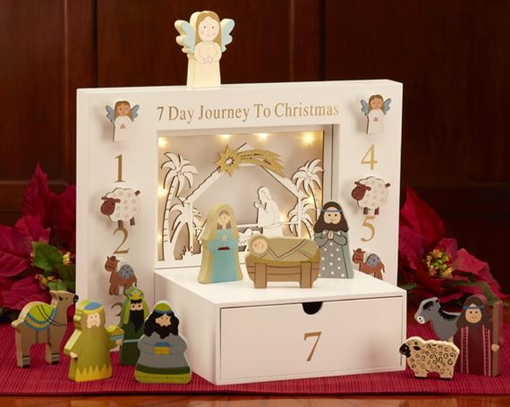 THE CHILDREN'S 7-DAY JOURNEY TO CHRISTMAS NATIVITY SET