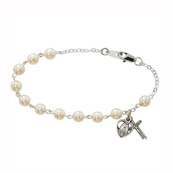 6MM GLASS PEARL BRACELET