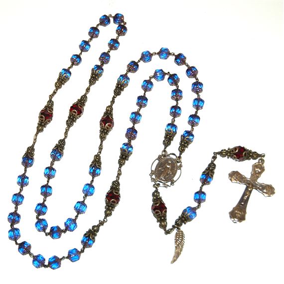 SAPPHIRE CZECH ROSARY