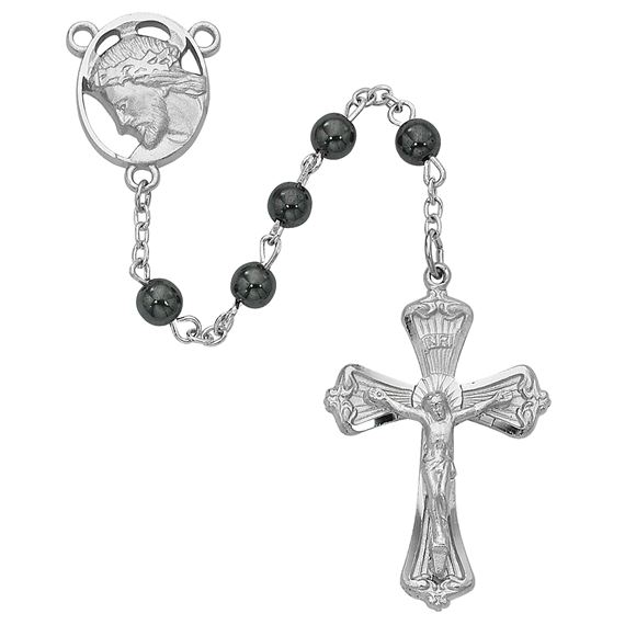 HEMATITE ROSARY - ECCE HOMO CENTER
